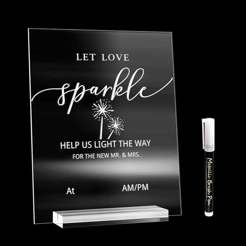 Sparkle sending off sign